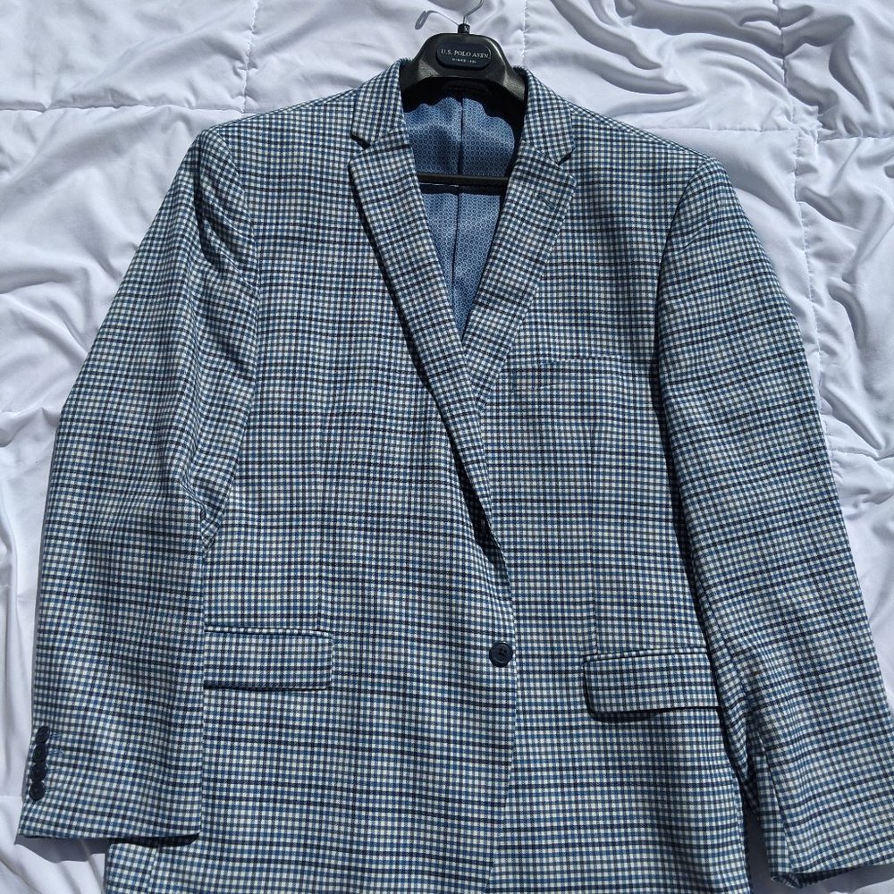 US Polo Assn. Blazer - 48R - Blue Plaid/Never Worn